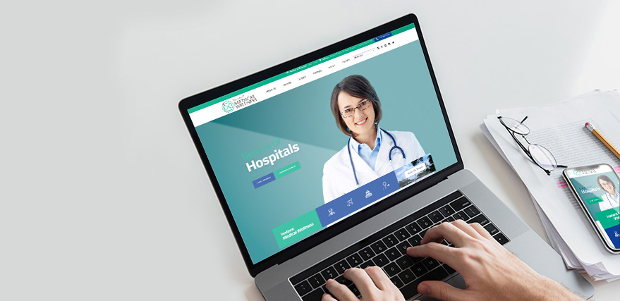 Instant Medical Wellness Layout In Laptop