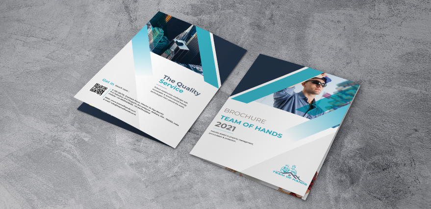 Team of hands Brochure Layout