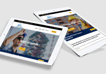 A mock-up of one of the websites made by AlBrandz